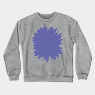 Very Peri Periwinkle Blue Sunflower Abstract Floral Crewneck Sweatshirt